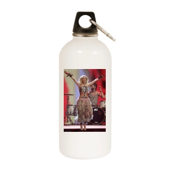 Shakira White Water Bottle With Carabiner