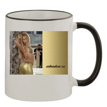 Shakira 11oz Colored Rim & Handle Mug