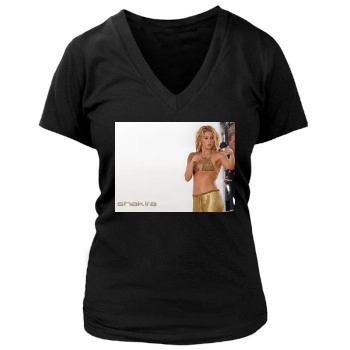 Shakira Women's Deep V-Neck TShirt