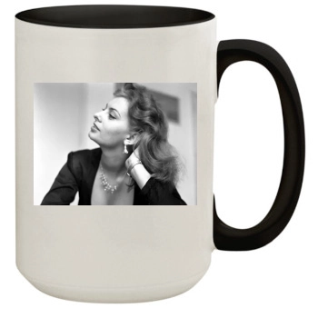 Sophia Loren 15oz Colored Inner & Handle Mug