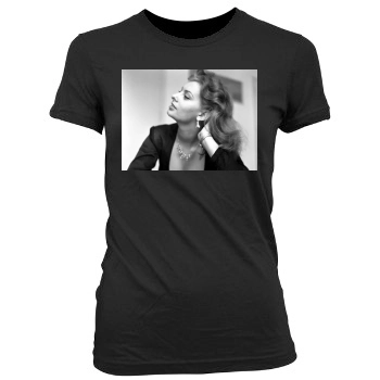 Sophia Loren Women's Junior Cut Crewneck T-Shirt