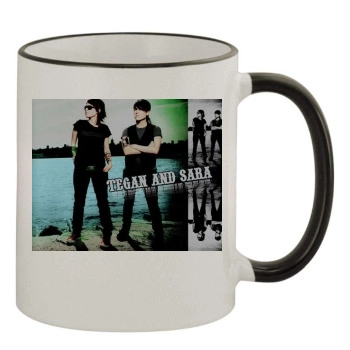 Tegan and Sara 11oz Colored Rim & Handle Mug