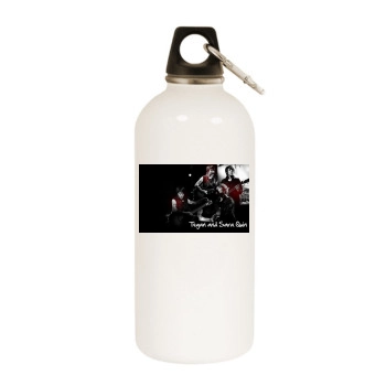 Tegan and Sara White Water Bottle With Carabiner