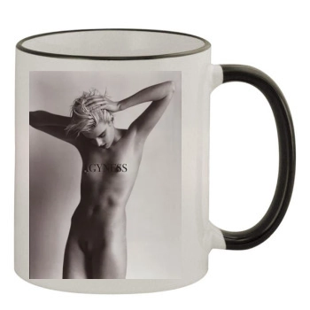 Agyness Deyn 11oz Colored Rim & Handle Mug