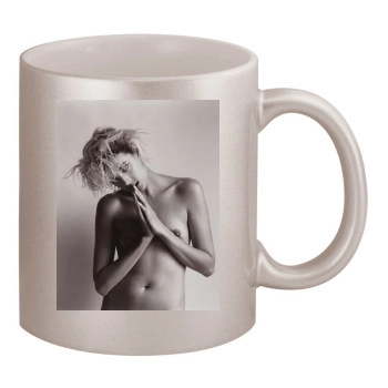 Agyness Deyn 11oz Metallic Silver Mug