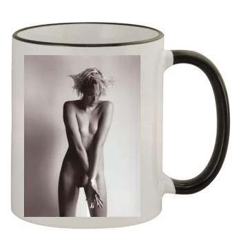 Agyness Deyn 11oz Colored Rim & Handle Mug