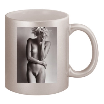 Agyness Deyn 11oz Metallic Silver Mug