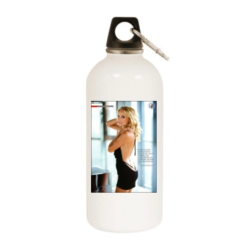 Alizee Poulicek White Water Bottle With Carabiner