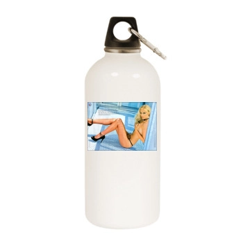 Alizee Poulicek White Water Bottle With Carabiner