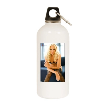 Alizee Poulicek White Water Bottle With Carabiner