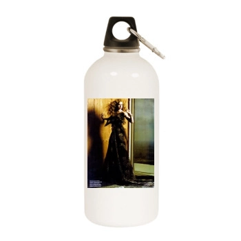 Amy Adams White Water Bottle With Carabiner