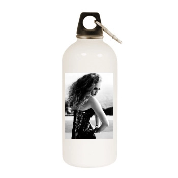 Amy Adams White Water Bottle With Carabiner