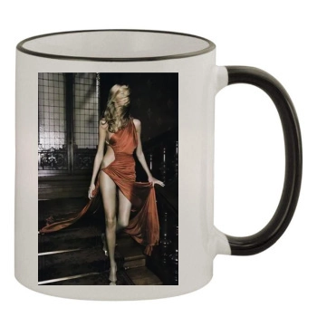 Anja Rubik 11oz Colored Rim & Handle Mug