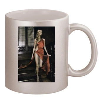 Anja Rubik 11oz Metallic Silver Mug