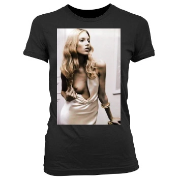 Anja Rubik Women's Junior Cut Crewneck T-Shirt