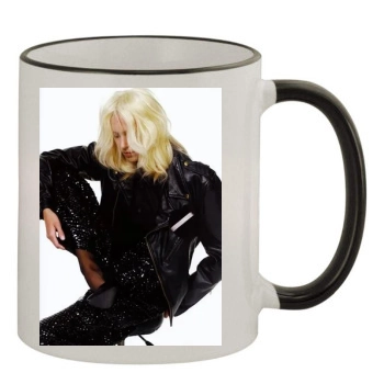 Anja Rubik 11oz Colored Rim & Handle Mug