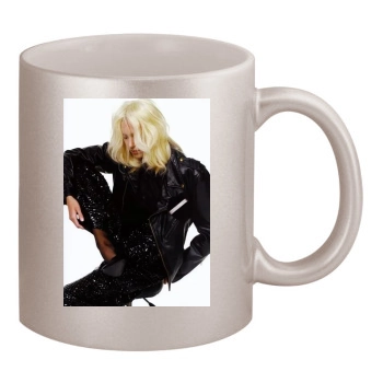 Anja Rubik 11oz Metallic Silver Mug