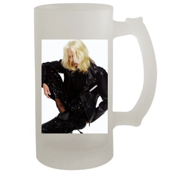 Anja Rubik 16oz Frosted Beer Stein