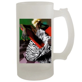 Anja Rubik 16oz Frosted Beer Stein