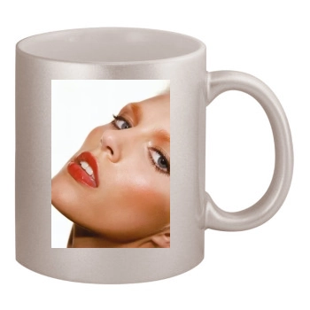 Anja Rubik 11oz Metallic Silver Mug