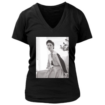 Mary Elizabeth Winstead Women's Deep V-Neck TShirt