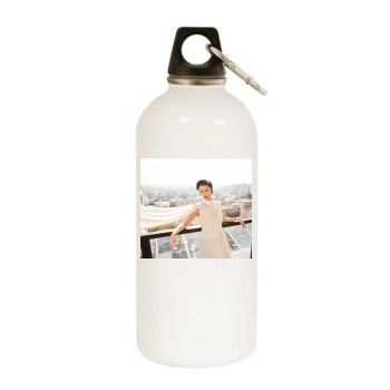 Mary Elizabeth Winstead White Water Bottle With Carabiner