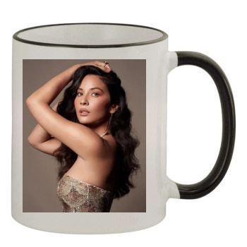 Olivia Munn 11oz Colored Rim & Handle Mug