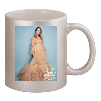 Olivia Wilde 11oz Metallic Silver Mug