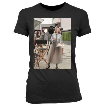 Olivia Wilde Women's Junior Cut Crewneck T-Shirt