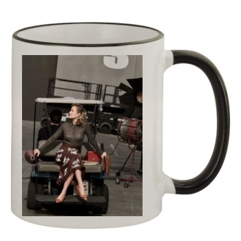 Olivia Wilde 11oz Colored Rim & Handle Mug