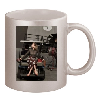 Olivia Wilde 11oz Metallic Silver Mug