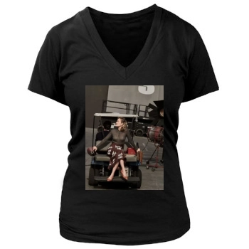 Olivia Wilde Women's Deep V-Neck TShirt