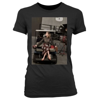 Olivia Wilde Women's Junior Cut Crewneck T-Shirt