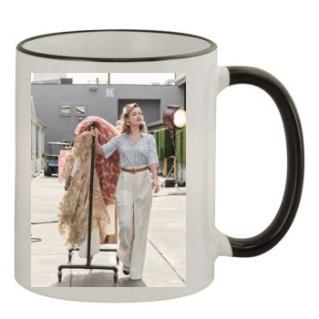 Olivia Wilde 11oz Colored Rim & Handle Mug