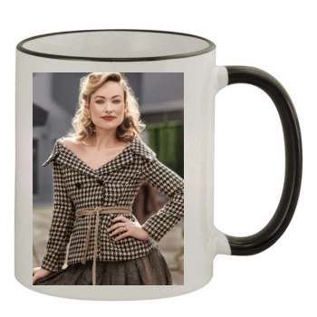 Olivia Wilde 11oz Colored Rim & Handle Mug