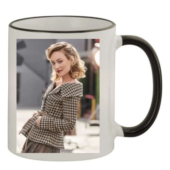 Olivia Wilde 11oz Colored Rim & Handle Mug