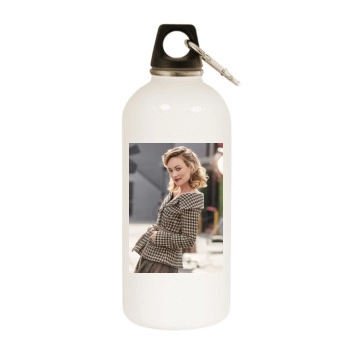 Olivia Wilde White Water Bottle With Carabiner