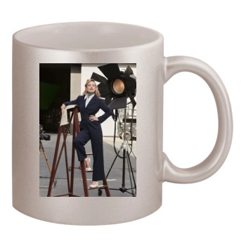 Olivia Wilde 11oz Metallic Silver Mug