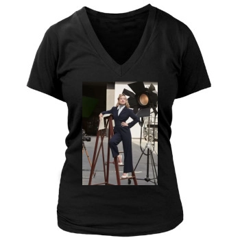 Olivia Wilde Women's Deep V-Neck TShirt