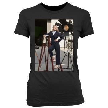 Olivia Wilde Women's Junior Cut Crewneck T-Shirt