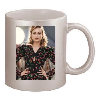 Olivia Wilde 11oz Metallic Silver Mug