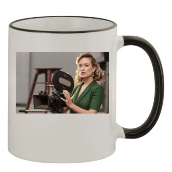 Olivia Wilde 11oz Colored Rim & Handle Mug