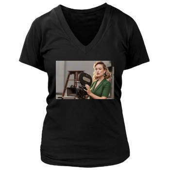 Olivia Wilde Women's Deep V-Neck TShirt