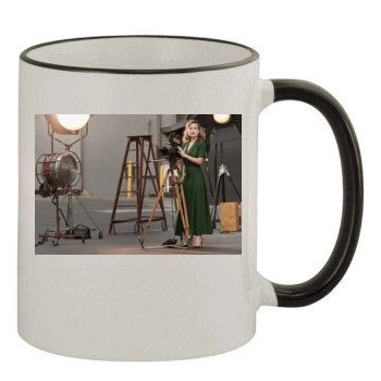 Olivia Wilde 11oz Colored Rim & Handle Mug