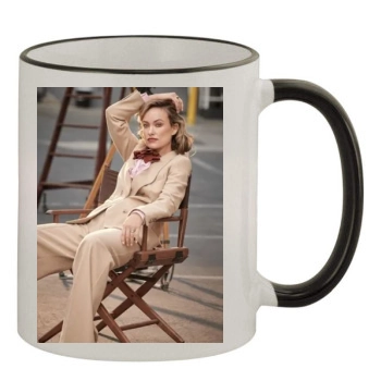 Olivia Wilde 11oz Colored Rim & Handle Mug