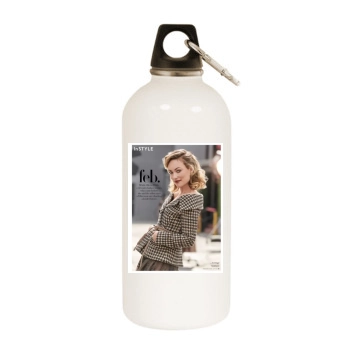 Olivia Wilde White Water Bottle With Carabiner