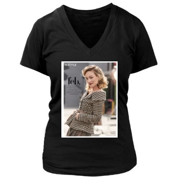 Olivia Wilde Women's Deep V-Neck TShirt