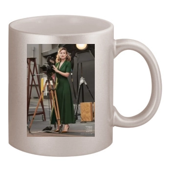 Olivia Wilde 11oz Metallic Silver Mug