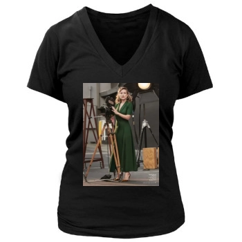 Olivia Wilde Women's Deep V-Neck TShirt