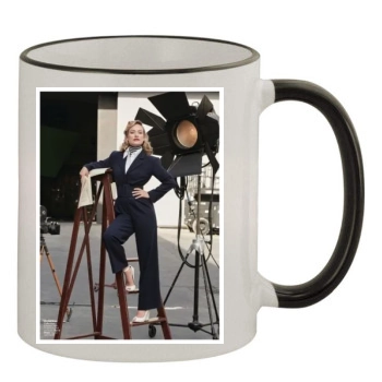 Olivia Wilde 11oz Colored Rim & Handle Mug